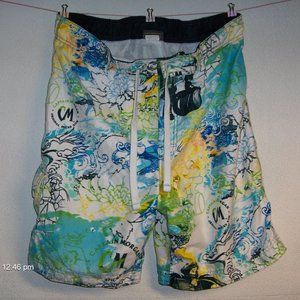 Captain Morgan Swim Trunks, Board Shorts M, Measure 37-39"W